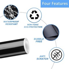 Universal Fit Gloss Black Vinyl Wrap – 2″ x 30ft Automotive Grade Tape for Cars
