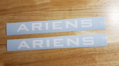 Ariens Snowblower mower tiller Decals Stickers 6″x5/8” (2) Gloss WHITE FAST USA
