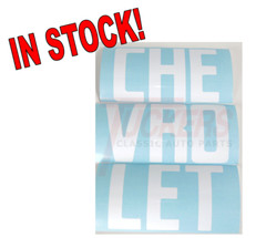 1958-1966 Chevrolet Letters Fleetside Tailgate Decals White C10 3100 Chevy Truck