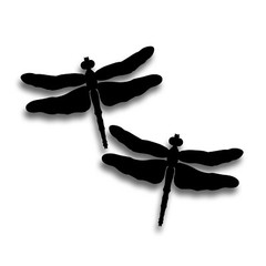 2X Dragonfly Insect Decal Sticker Large Auto Sport Compact Car Truck Trailer B