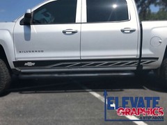 Fits Chevy Silverado Side Rocker Two Graphics Vinyl Stripes 3m Decals 2014-2023
