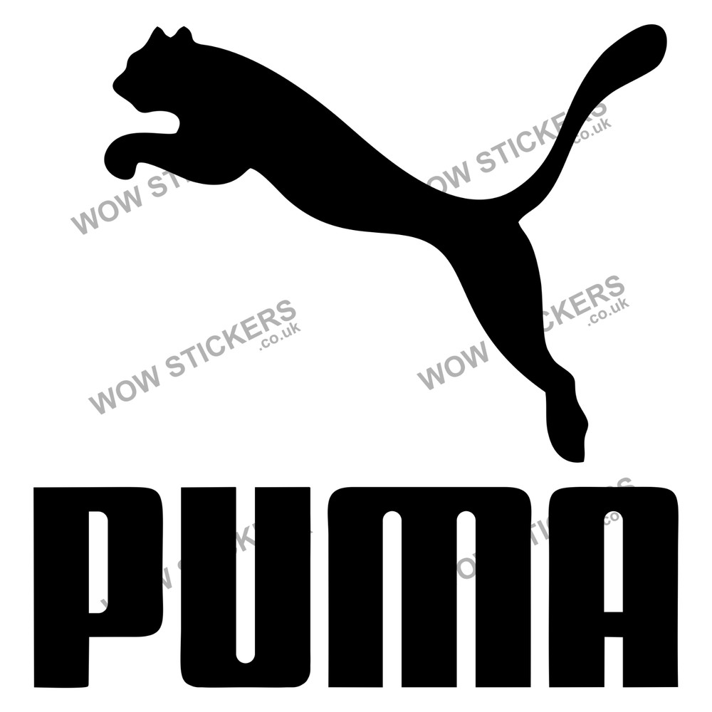 Puma Sticker decal Car van Laptop man cave Skateboard (Choose colour)
