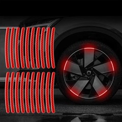 20PCS Car Wheel Reflective Decorative Strip,Night Safety Warning Stickers,Car…