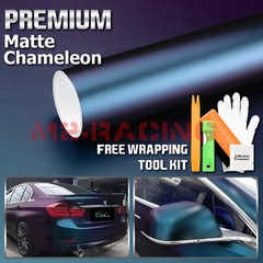 【Chameleon】 Purple Teal Matte Color Change Sticker Decal Car Vinyl Wrap Sheet