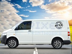 ‘Adventure Is Calling’ Mountain Vinyl Decal with Script Font by Pixel Printworks