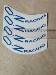 8pcs Oz Racing Wheels Sticker Blue Vinyl Decal