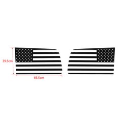 🔥Black Rear Window Sticker Decal Trim Decoration For 07-12 Dodge Nitro USA Flag