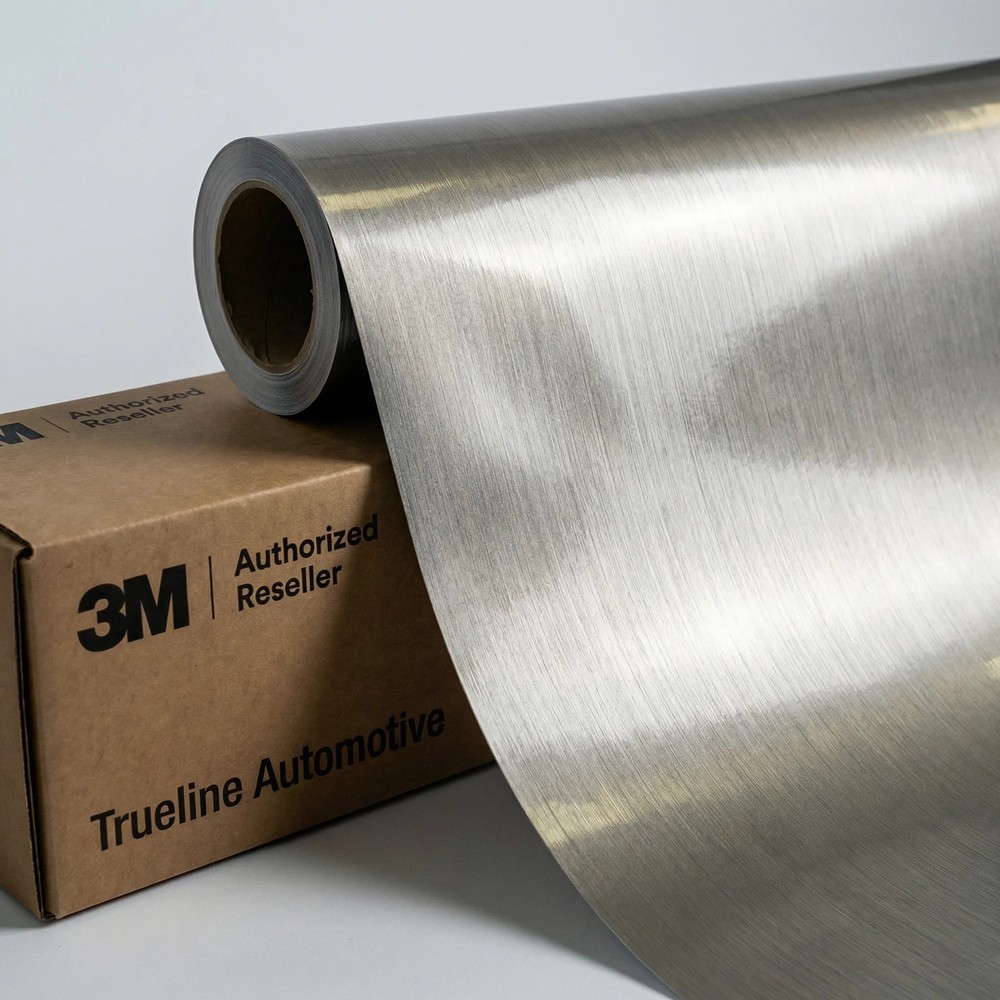 Brushed Titanium – 3M 2080 BR230 Vinyl Wrap Film All Sizes Dual Cast