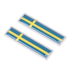 Badge Emblem Sticker Car Auto Rear Trunk Alloy Decal Sweden Swedish Decor Flag