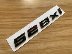Gloss Black 3D ABS Letters Trunk 528xi Emblem Rear Badge for BMW 2017-2022 528xi