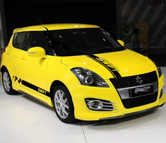 Fits Suzuki Swift Bonnet and Side Stripes Graphics Any Year Decals Stickers 02