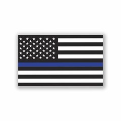 THIN BLUE LINE AMERICAN FLAG MAGNET DECAL 2 PACK HEAVY DUTY FOR CAR TRUCK SUV
