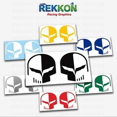 x2 Corvette Skull Decal Sticker American chevrolet stingway Jake z06 C7R