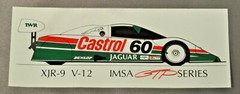 Jaguar XJR-9 V12 Imsa GTP Sticker 6.25″ x 2.375″ NEW