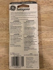 GE 97670 Halogen Replacement Bulb Low Voltage – 50 Watt – 12 Volts GY6.35 Bi-Pin