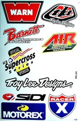 Dirt Bike Motorcycles Supercross Motocross ATV Lot 6 vinyl decals stickers D6015