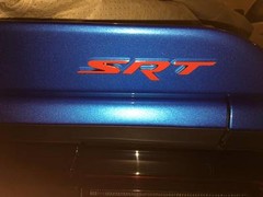 SRT Front Rear Emblem Overlay Decals Stickers – 2015-2016 Challenger SRT HELLCAT