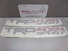 Toyota Tacoma TRD Sport 4×4 Decal Emblem Sticker Set Dark Script Genuine OE OEM