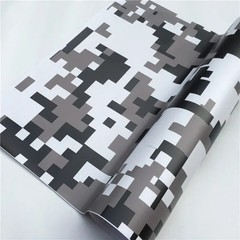 Arctic Snow Camo Vinyl Wrap Car Bike Laptop Camouflage Film Air Release