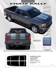 2016 2017 2018 Chevy Silverado Vinyl Graphic Hood Racing Stripe 3M Decal RALLY