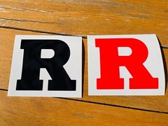 Rutgers Univ. Block “R” Vinyl Decal Many Sizes Avail. FREE Ship!