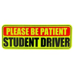 3 Pcs Student Driver Magnet Car Signs Please Be Patient Car Bumper Sticker Decal