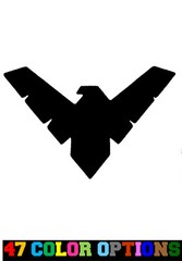 Decal Vinyl Truck Car Sticker – DC Comics Batman Nightwing Logo