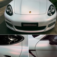 Bubble Free 3D Brushed Satin Pearl Metal Entire Car Vinyl Wrap Sticker Red ABUS