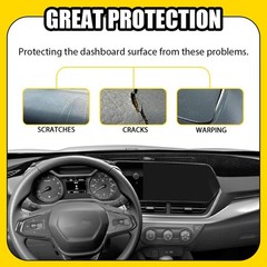 Dashboard Cover For Chevy Trax 24 25 Pad Mat Black Left Hand Drive LHD Fit 1-5X