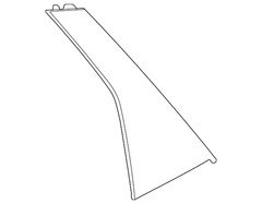 Genuine Honda Garnish L Rear 72761-T20-A01