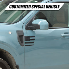 US Flag Rear Side Door Fender Vent Vinyl Sticker Decal For Ford Maverick 22-24