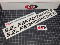 5.2L PERFORMANCE Decals (2pk) Magnum Hood Fender Accent Stickers Fits 92-02 Ram