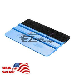 3M Blue Plastic Felt Edge Squeegee Car Vinyl Wrap Application Tool Scraper Decal