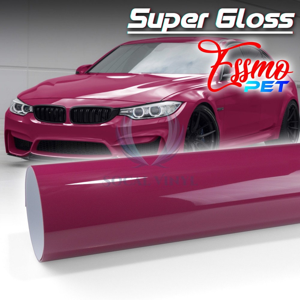 ESSMO PET Super Gloss Car Vehicle Vinyl Wrap Decal Decal Sticker Film Sheet DIY