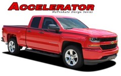 2016-2018 Silverado Upper Side Door Striping ACC Vinyl Graphics Decals Stripes