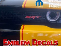 Dodge Durango “SRT” Gril / Hatch Emblem Decal 2018 2019 2020 2021 2022 2023 24