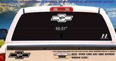 Chevy Bowtie Decal Chevrolet Silverado Mexican Sticker Logo Emblem Sticker