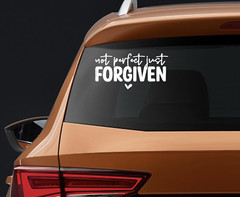 Vinyl Decal Car Truck Sticker Christian Quotes Not Perfect Just Forgiven