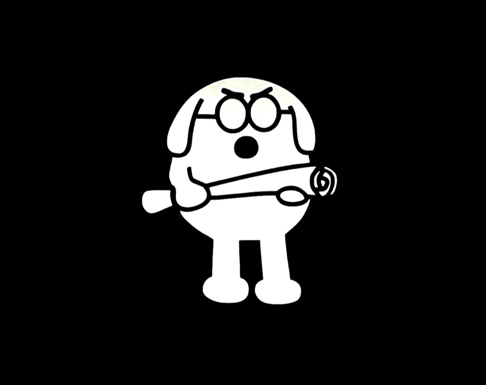 Dogbert WHITE vinyl decal for car windows weatherproof 4 x 3.5″ Made in USA