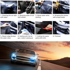 Direct Fit Car, motorcycle, electric bike Head Light Tail Light Film Neon Yellow