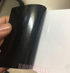 Stretchable Car Grain Leather Skin 3D Textured Vinyl Wrap Sticker Decal Black CF