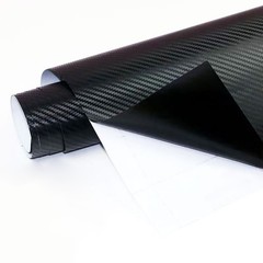 Fashion Black Carbon Fiber Decal Film, Air Channel Release, Vehicle Wrap Sticker