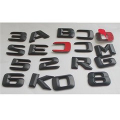 Matt Black 3D Letters Emblems Emblem Sticker for Mercedes Benz W166 W164 ML350