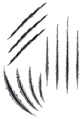 Realistic Scratch Marks Sticker Sheet