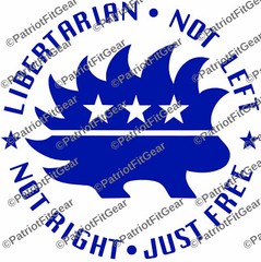 Libertarian,Not Left,Not Right,Just Free,10″x10,Dont Tread On Anyone,Vinyl Decal