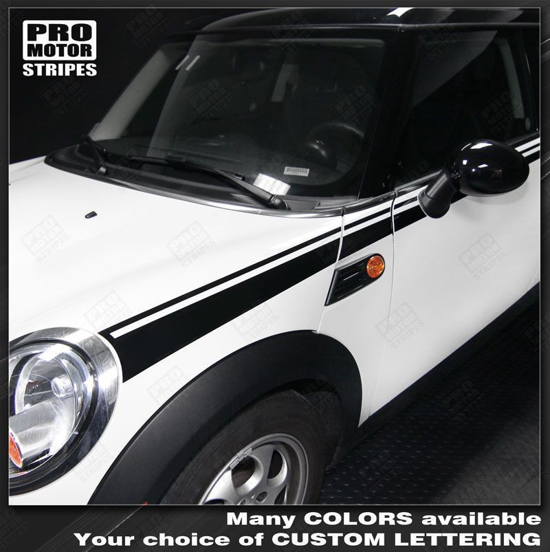 Mini Cooper 2008-2014 Clubman Full Length Javelin Side Stripes (Choose Color)