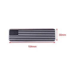 2x Black Metal USA American Flag Car Trunk Emblem Badge Decal Sticker Accessory