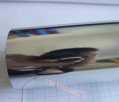 Air Release Silver Entire Car Mirror Chrome Entire Vinyl Wrap Sticker Film HDUS