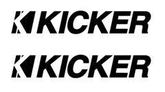 2X 8″ Kicker Audio Speaker Amps Bumper Car Window Diecut Vinyl Decal sticker