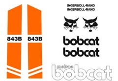 BOBCAT 843-B NEW FULL DECALS STICKER KIT GRAPHIC SET Free shipping.